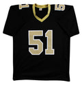 Jonathan Vilma "SB XLIV Champ" Signed Black Pro Style Jersey JSA Witnessed