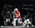 Ohio State Jack Sawyer "2x Insc" Signed 16x20 Horizontal Spotlight Photo BAS W 2