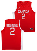 Shai Gilgeous-Alexander Signed Red Nike Team Canada Swingman Jersey JSA #CN07327