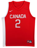 Shai Gilgeous-Alexander Signed Red Nike Team Canada Swingman Jersey JSA #CN07327