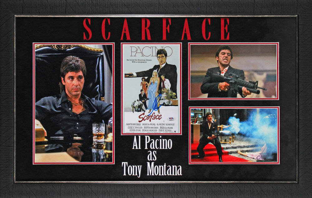 Al Pacino Scarface Authentic Signed 8x10 Framed Photo PSA/DNA #AQ49181