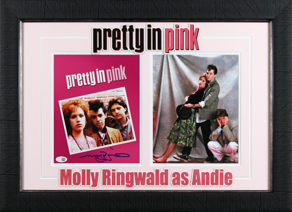 Molly Ringwald Pretty in Pink Signed 8x10 Framed Photo JSA Witness #WB801052