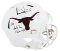 Texas Vince Young "05 Nat'l Champs" Signed Full Size Speed Rep Helmet BAS Wit 2