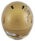 Notre Dame Rudy Ruettiger Signed F/S Speed Rep Helmet w/ Hand Drawn Play JSA Wit