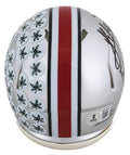 Ohio State Jack Sawyer "F*** Michigan" Signed Speed Mini Helmet BAS Witnessed