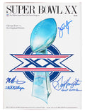 1985 Bears (3) McMahon, Singletary & Hampton Signed Official SB XX Program BAS