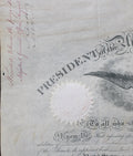 Franklin Pierce & Jefferson Davis Signed 15x18 1856 Military Appointment BAS LOA