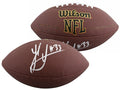Steelers Jack Sawyer Authentic Signed Wilson Super Grip Football BAS Witnessed