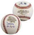 D-Backs Randy Johnson "WS MVP" Signed 2001 WS Logo OML Baseball BAS #BW88064