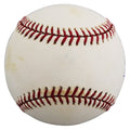 D-Backs Randy Johnson "WS MVP" Signed 2001 WS Logo OML Baseball BAS #BW88064