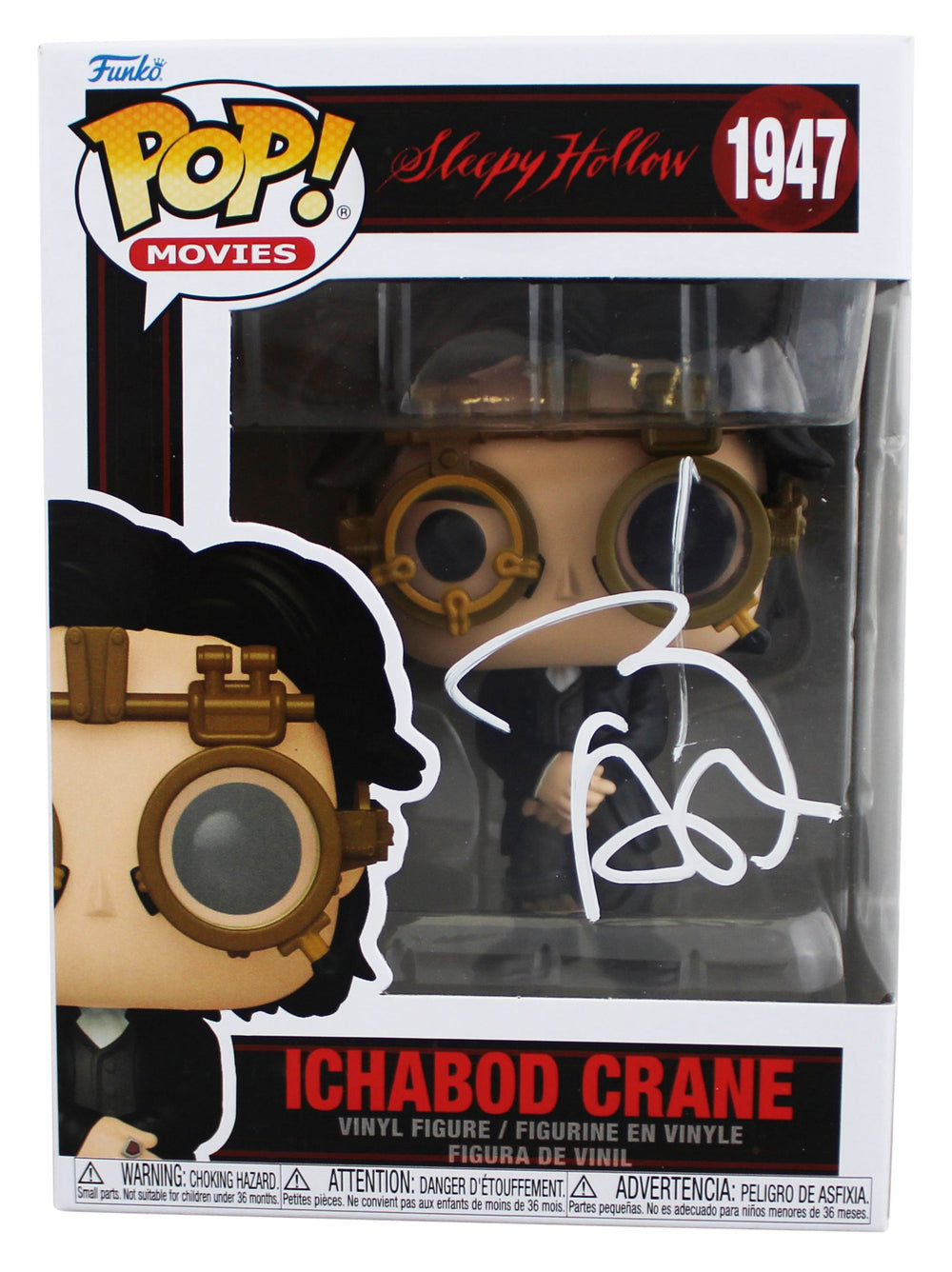 Johnny Depp Sleepy Hollow Signed Ichabod Crane #1947 Funko Pop Vinyl Figure BAS
