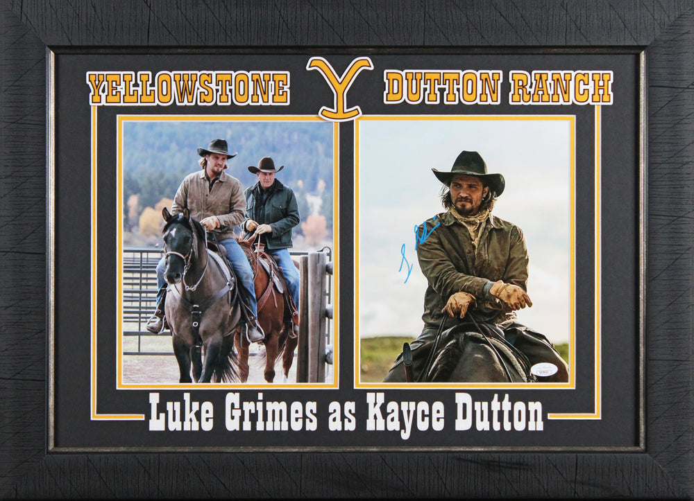 Luke Grimes Yellowstone Authentic Signed 8x10 Framed Photo JSA #CA36625