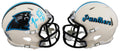 Panthers Luke Kuechly Signed Retro Speed Mini Helmet W/ Case BAS Witnessed