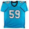 Luke Kuechly "HOF 26" Authentic Signed Blue Pro Style Jersey BAS Witnessed