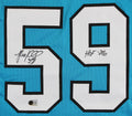 Luke Kuechly "HOF 26" Authentic Signed Blue Pro Style Jersey BAS Witnessed