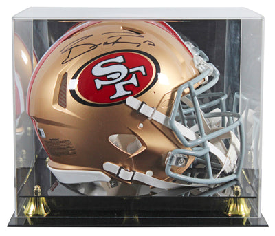 49ers Brock Purdy Signed Full Size Speed Proline Helmet W/ Case BAS Witnessed