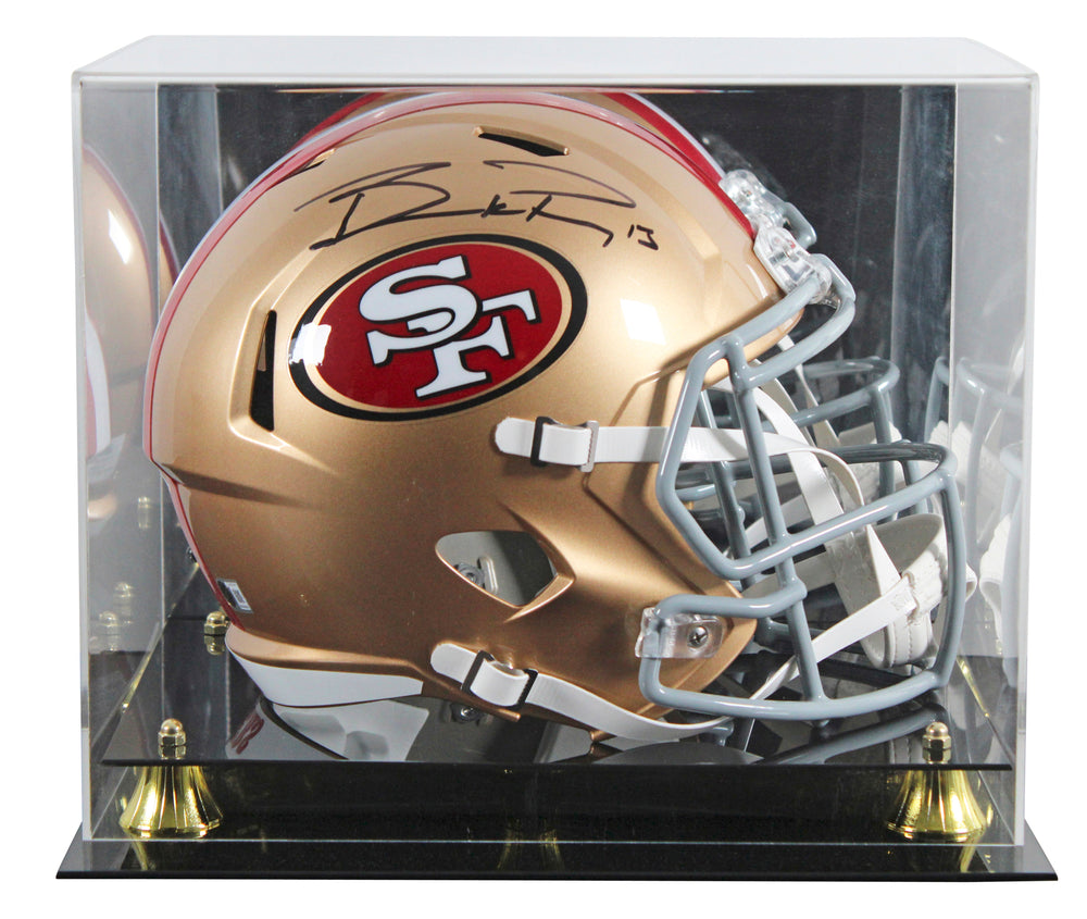 49ers Brock Purdy Signed Full Size Speed Rep Helmet W/ Case BAS Witnessed