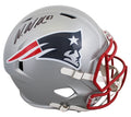 Patriots Wes Welker Authentic Signed Full Size Speed Rep Helmet JSA Witness