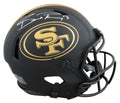 49ers Brock Purdy Signed Eclipse Full Size Speed Proline Helmet W/ Case BAS Wit