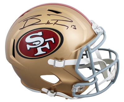 49ers Brock Purdy Authentic Signed Full Size Speed Rep Helmet BAS Witnessed