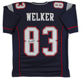 Wes Welker Authentic Signed Navy Pro Style Jersey Autographed JSA Witness