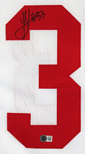 Ohio State Jack Sawyer Authentic Signed White Pro Style Jersey Autographed BAS 2