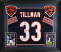 Charles Tillman "Peanut Punch" Signed Navy Pro Style Framed Jersey BAS Witness 2