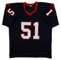 Will Anderson Jr. Authentic Signed Navy Pro Style Jersey Autographed JSA