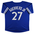 Vladimir Guerrero Jr. Authentic Signed Blue Pro Style Jersey Autographed BAS 2