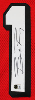 Brock Purdy Signed Red Pro Style Framed Jersey w/ Dropshadow BAS Witnessed
