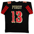 Brock Purdy Authentic Signed Black Alternate Pro Style Jersey BAS Witnessed