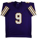 J.J. McCarthy Authentic Signed Purple Throwback Pro Style Jersey BAS Witnessed