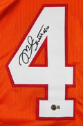 Mike Alstott Authentic Signed Orange Throwback Pro Style Jersey BAS Witnessed