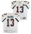 Dolphins Dan Marino "HOF, 84 MVP" Signed White 1990 TB M&N Jersey BAS #BX37026