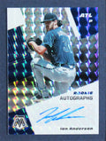 Braves Ian Anderson Signed 2021 Panini Mosaic Autos #64 RC Card Framed Display 2