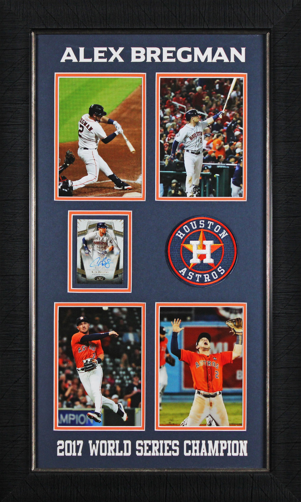 Astros Alex Bregman Signed 2022 Tops Tier One  Card #11/125 Framed Display