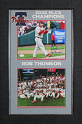 Rob Thomson "Go Phillies!" Authentic Signed 8x10 Framed Horizontal Photo JSA