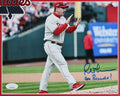 Rob Thomson "Go Phillies!" Authentic Signed 8x10 Framed Horizontal Photo JSA