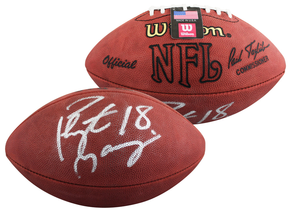 Broncos Peyton Manning Authentic Signed Wilson Official Football BAS #BJ054862