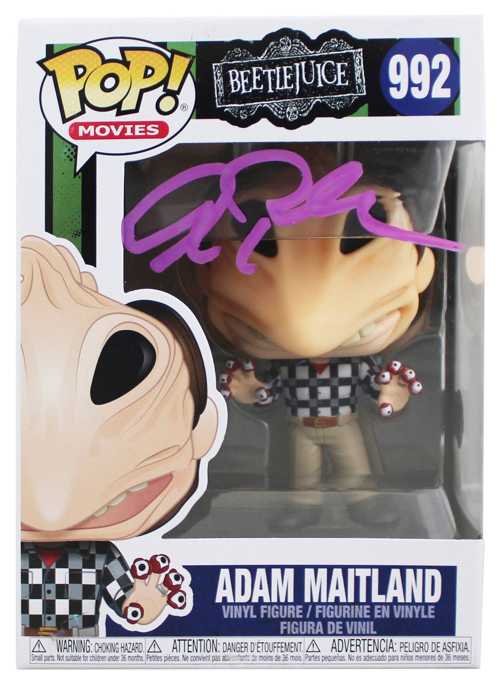 Alec Baldwin Beetlejuice Signed Adam Maitland #992 Funko Pop Vinyl Figure BAS