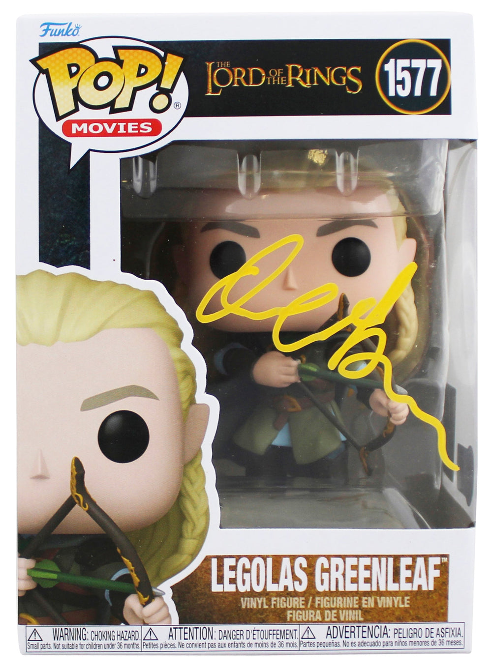 Orlando Bloom LOTR Signed Legolas #628 Funko Pop Vinyl Figure BAS #BW88058