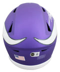 Vikings Adrian Peterson Authentic Signed Speed Flex Midi Helmet BAS Witnessed