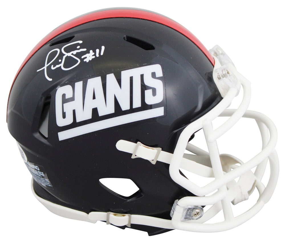 Giants Phil Simms Authentic Signed 1981-98 TB Speed Mini Helmet JSA Witness