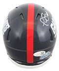 Giants Phil Simms Authentic Signed 1981-98 TB Speed Mini Helmet w/ Case JSA Wit