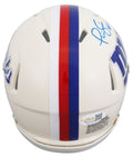 Giants Phil Simms Authentic Signed Retro Speed Mini Helmet JSA Witness