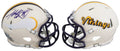 Vikings Adrian Peterson Authentic Signed Retro Speed Mini Helmet BAS Witnessed