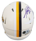 Vikings Adrian Peterson Authentic Signed Retro Speed Mini Helmet BAS Witnessed