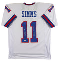 Phil Simms "SB XXI MVP" Authentic Signed White Pro Style Jersey JSA Witness