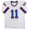 Phil Simms "SB XXI MVP" Authentic Signed White Pro Style Jersey JSA Witness