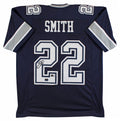 Emmitt Smith Authentic Signed Navy Pro Style Jersey Autographed BAS Witnessed 2